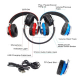 High Quality Sports Handsfree with Mic Over Ear Wireless BT Headphone