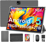 YOUXIU 2-in-1 Android 15 Tablet 10 Inch 26GB+256GB with Keyboard Mouse Stylus