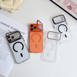 YOUXIU Magnetic TPU+PC Phone Case with Hidden Foldable Stand Shockproof Protective Cover for iPhone 17 Pro