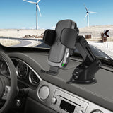 Wireless Car Charger,10W Qi Fast Charging Auto-Clamping Car Mount,Windshield Dashboard Air Vent Phone Holder