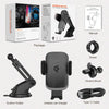 Wireless Car Charger,10W Qi Fast Charging Auto-Clamping Car Mount,Windshield Dashboard Air Vent Phone Holder