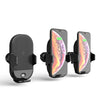 Fast Wireless Car Charger Mount Kit, One Touch Automatic Clamping Qi Cell Phone 10W Power Charging Air Vent Dashboard Holder