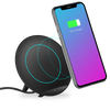 Sport Stereo Fast Charging Wireless Charger Pad Qi Standard Wireless Charger Stand - Black