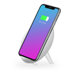 Salable Round Qi Wireless Charger Stand Fast Wireless Charging Holder - White